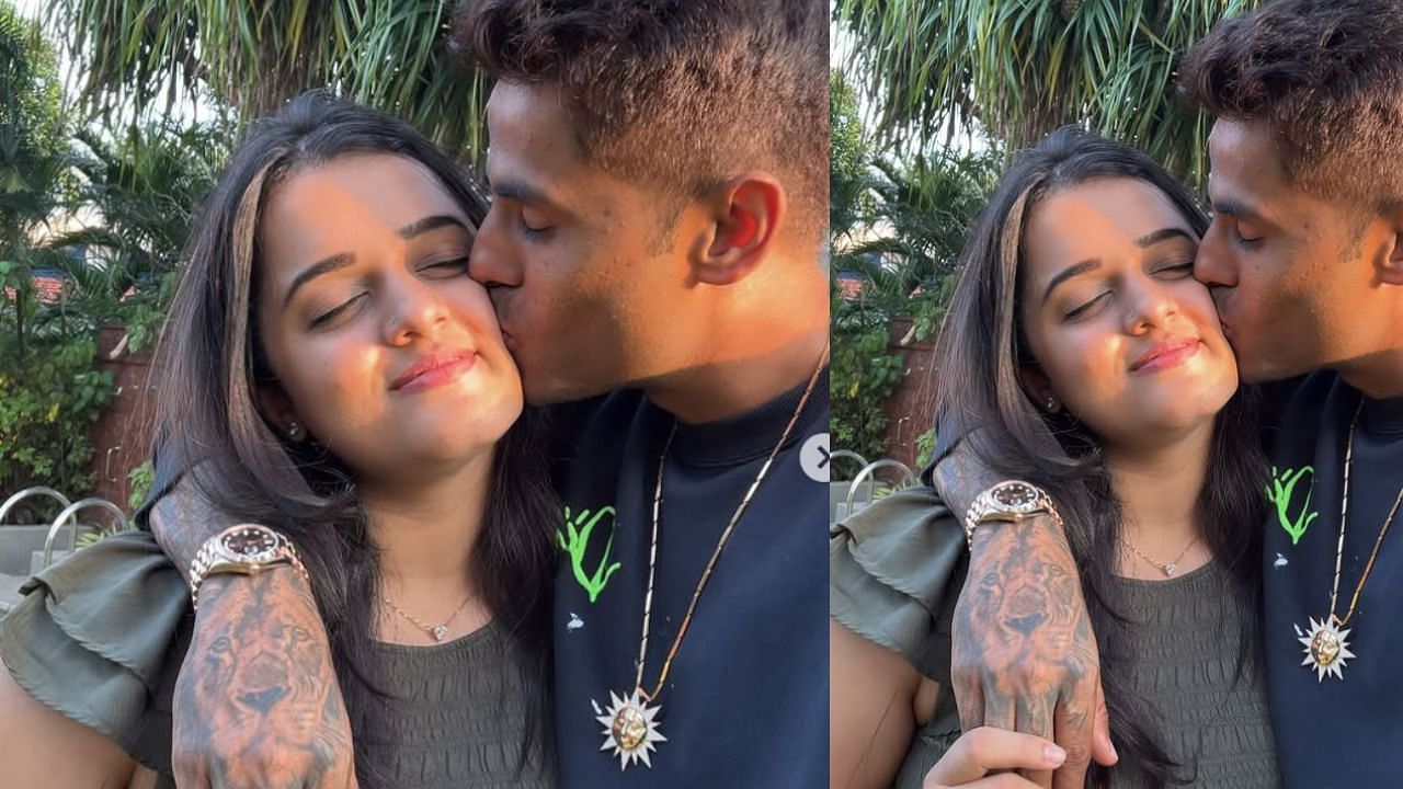 देविशा शेट्टी और सूर्याकुमार यादव की तस्वीर (photo credit: instagram/devishashetty_)